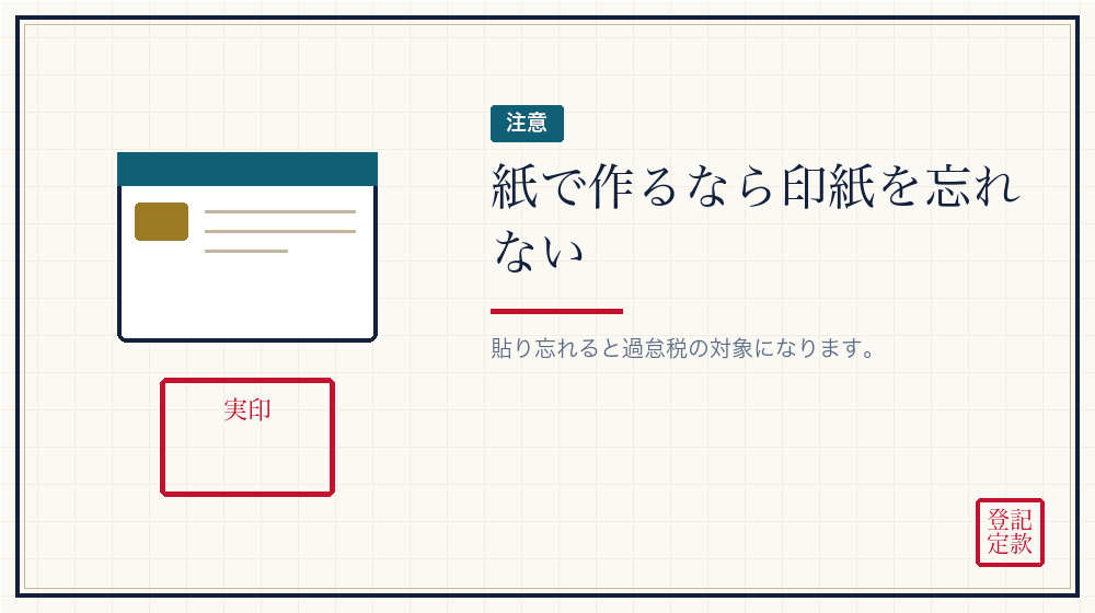 印紙を貼り忘れたらどうなるか
