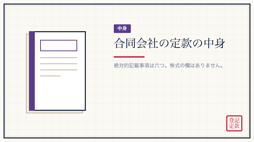 定款の中身を作る