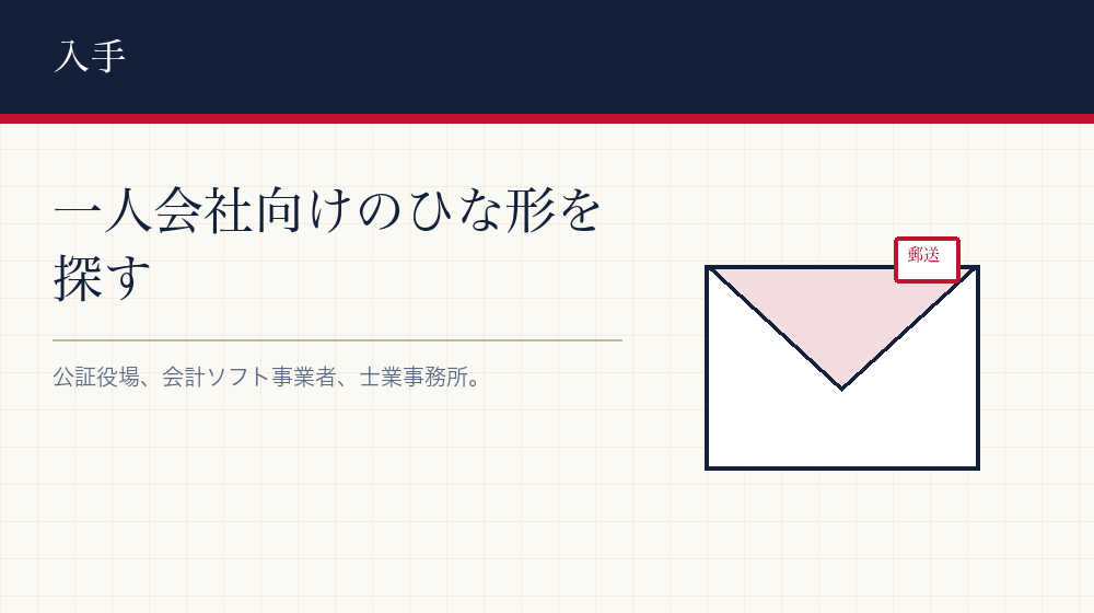 一人会社のひな形をどこから取るか