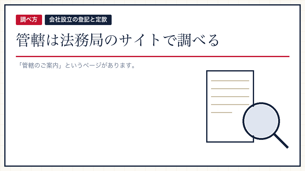 管轄の調べ方