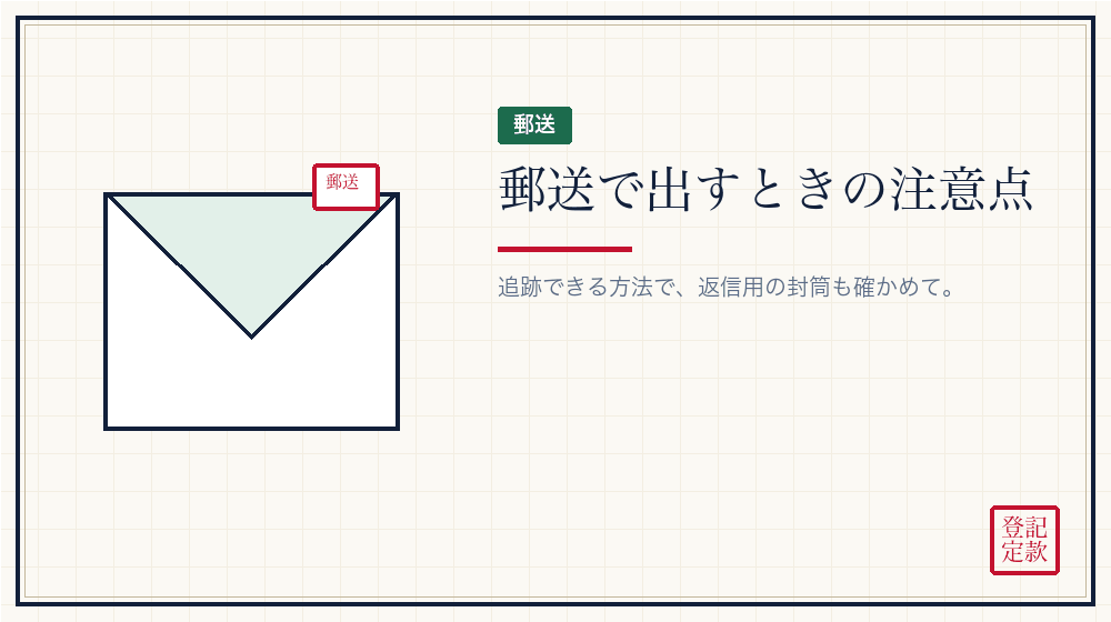 郵送で出す場合