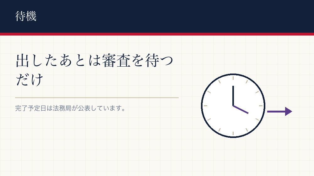 出したあとに待つこと