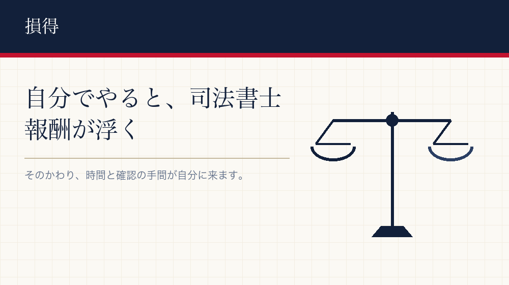 自分でやると、何が浮いて何が増えるか