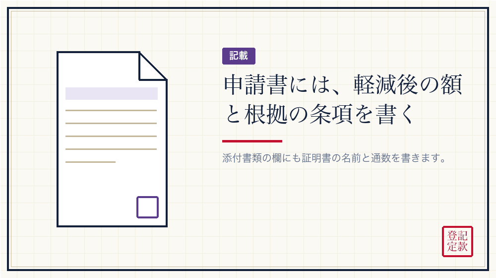 申請書への書き方
