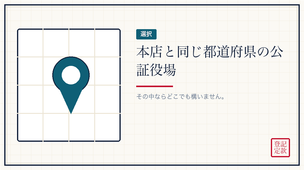 どの公証役場を選ぶか