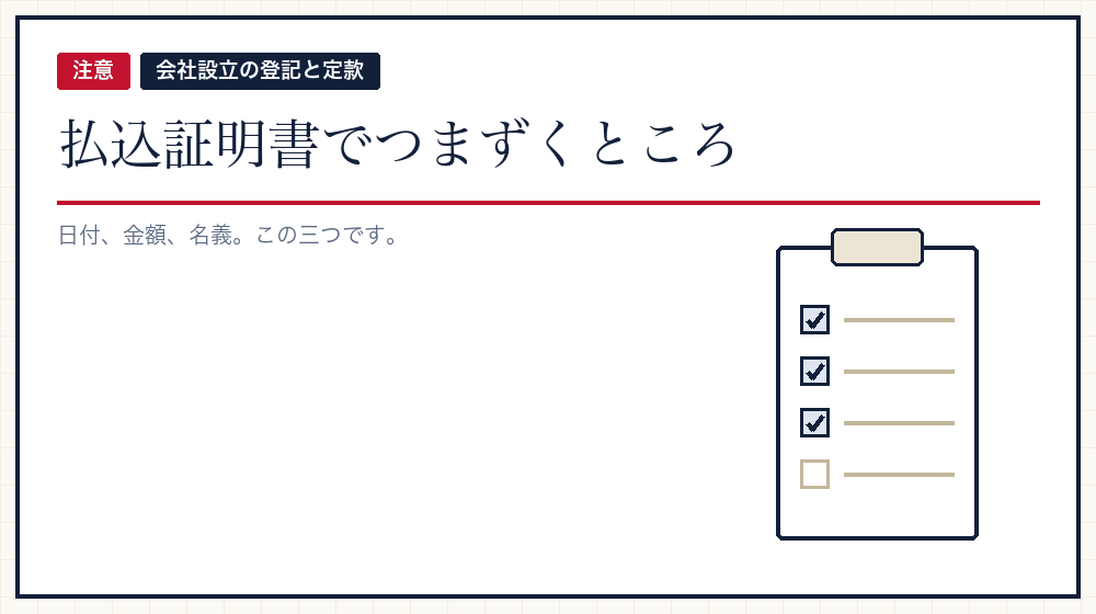 よくある不備