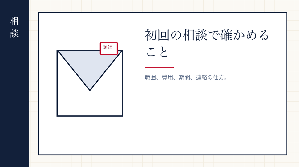 相談で聞くこと