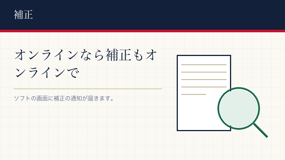 補正があったとき
