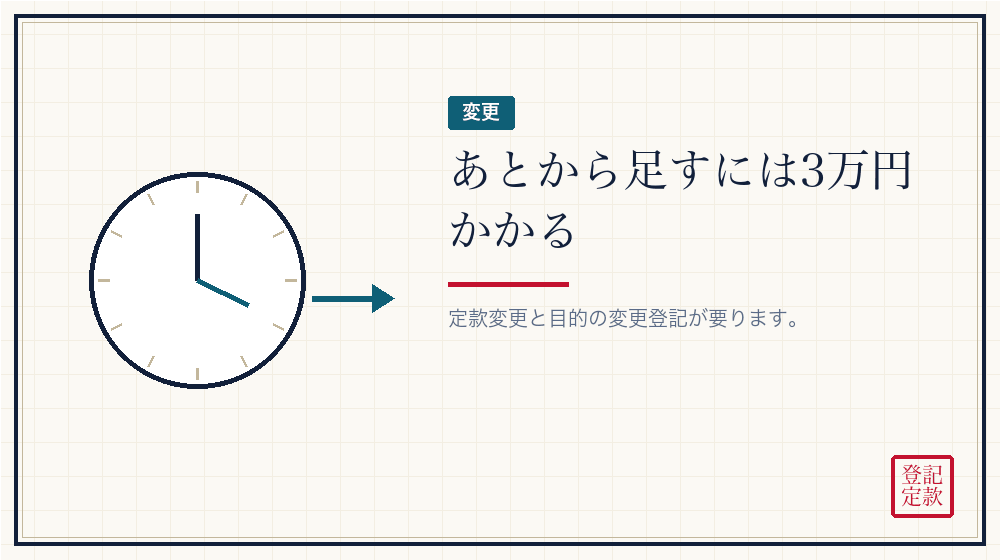 あとから変えるときのこと