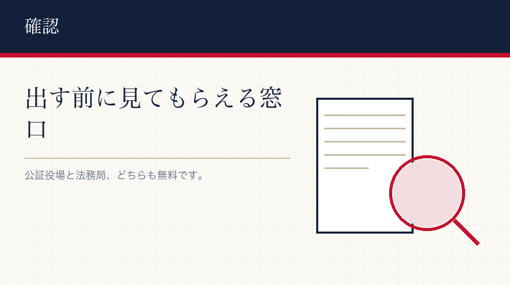 決めたあとの確かめ方