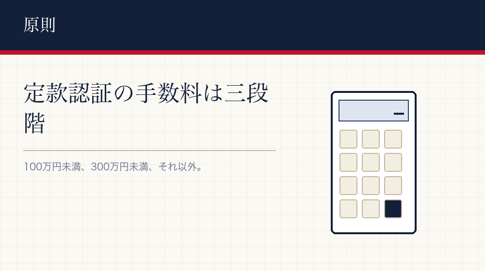 手数料は資本金の額で三段階