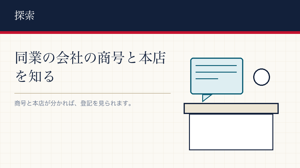 どうやって同業の会社を探すか
